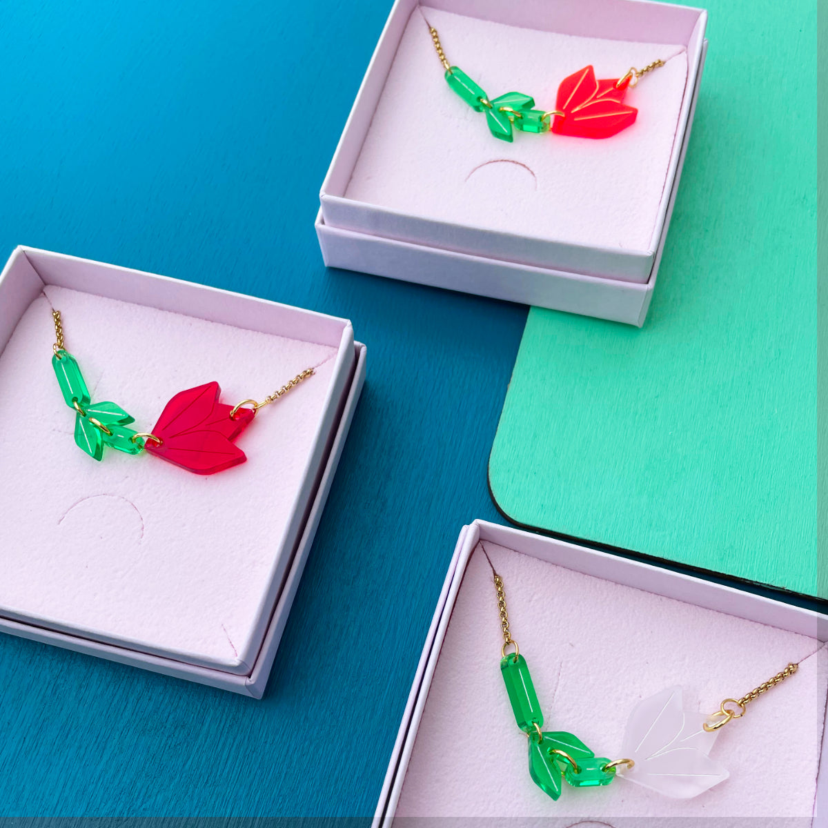 Tulp ketting - Wit