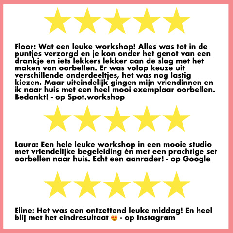 Workshop Modulaire Oorbellen - Atelier in Utrecht - 20/01/24 om 14:00