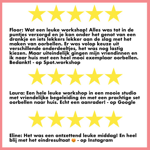 Workshop Mix & Match Oorbellen - Atelier in Utrecht - 06/07/25 om 15:00