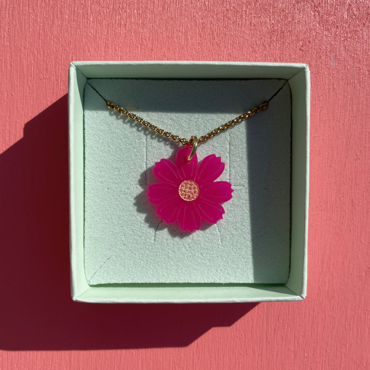 Cosmea ketting - roze
