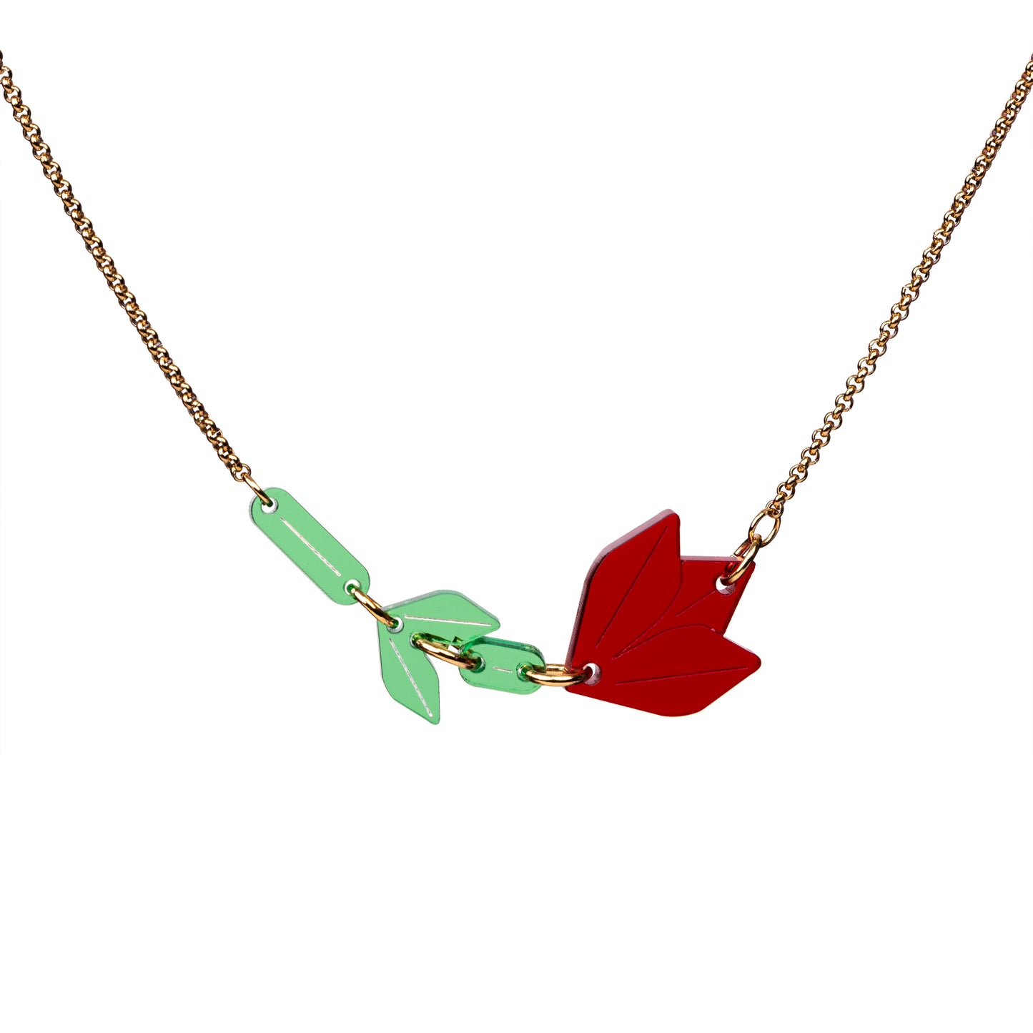 Tulp ketting - Rood